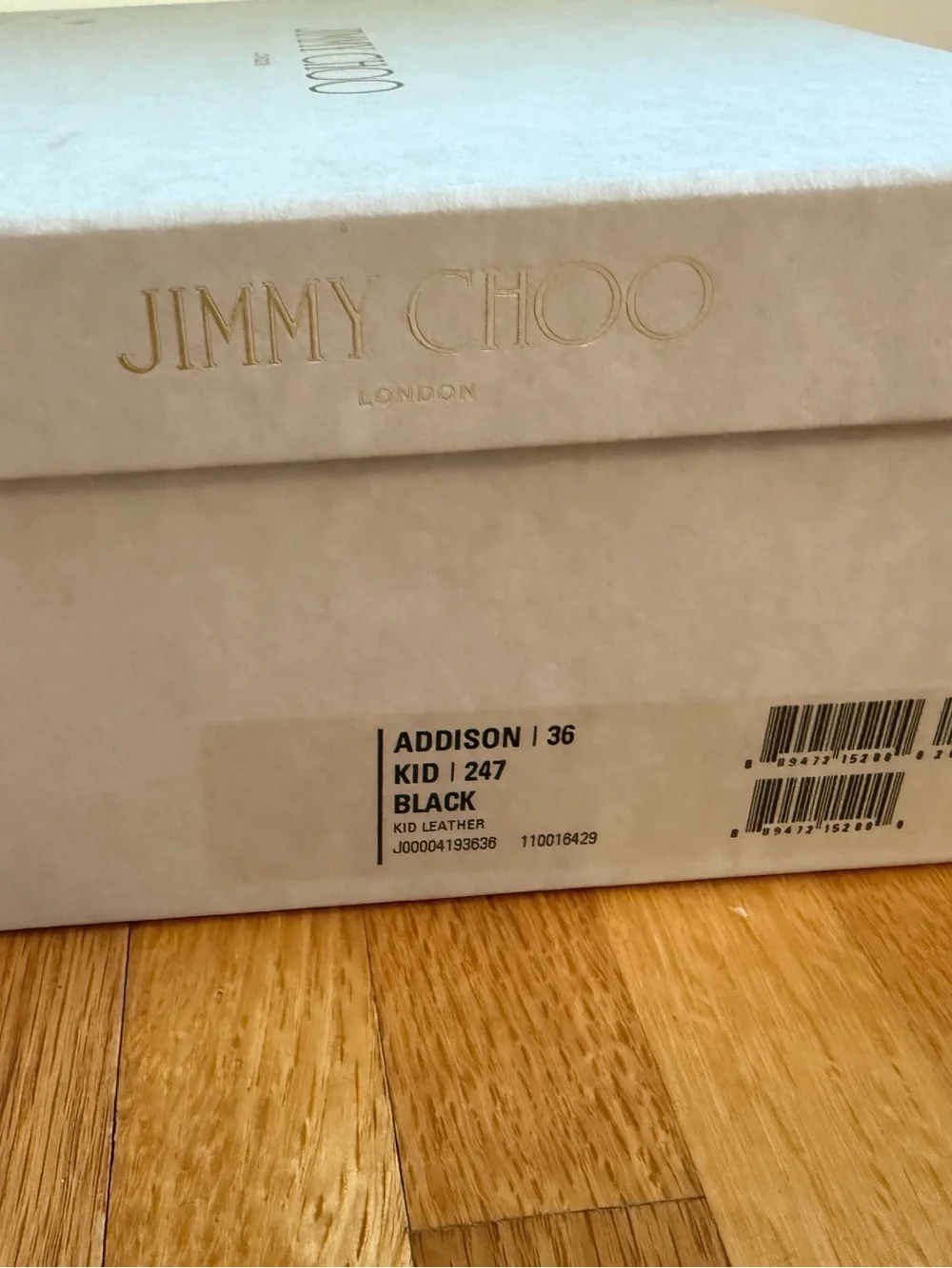 Jimmy Choo Black Leather Pointed D'Orsay Stilettos
